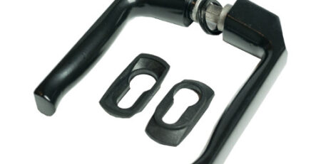 Klamka czarna do furtki, drzwi