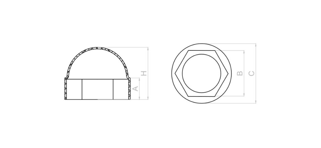 Rys. Zaślepki plastikowe na śruby