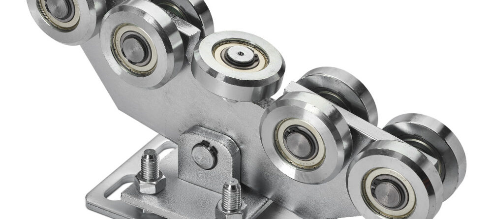 Wózek jezdny 9 rolkowy do profilu 80x80x5 mm