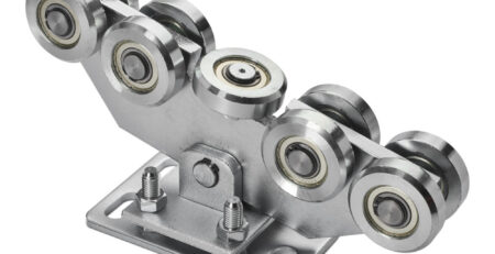 Wózek jezdny 9 rolkowy do profilu 80x80x5 mm