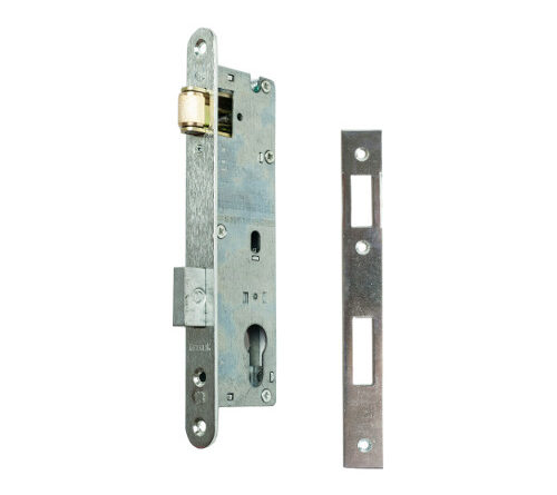 Zamek rolkowo - zasuwkowy do furtek