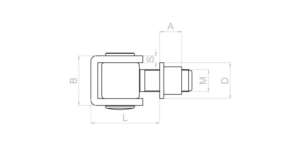 Rys. Zawias regulowany do bramy